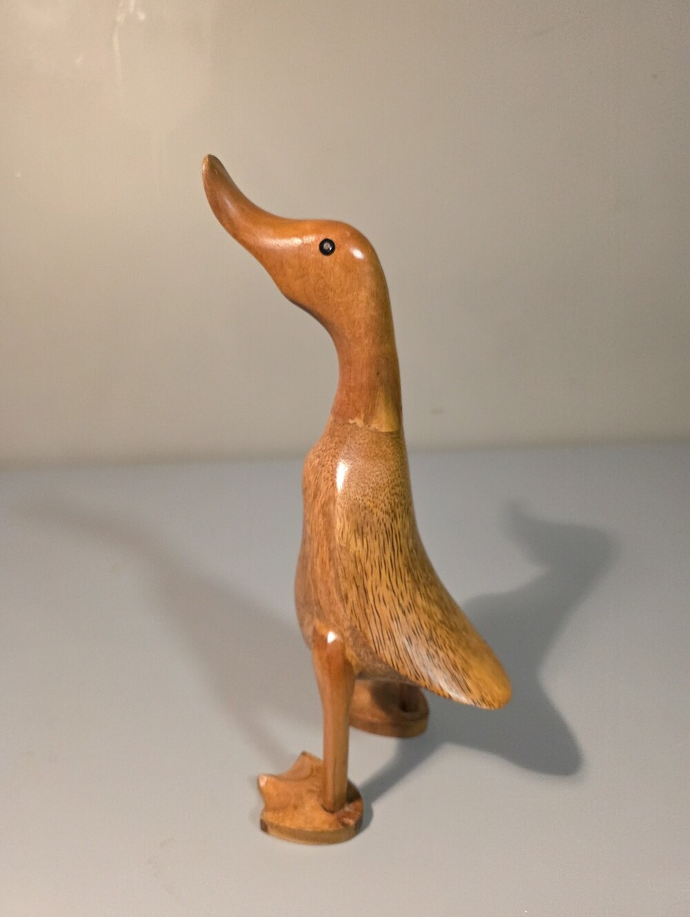 Natural Wood Duck Figurine - Brown